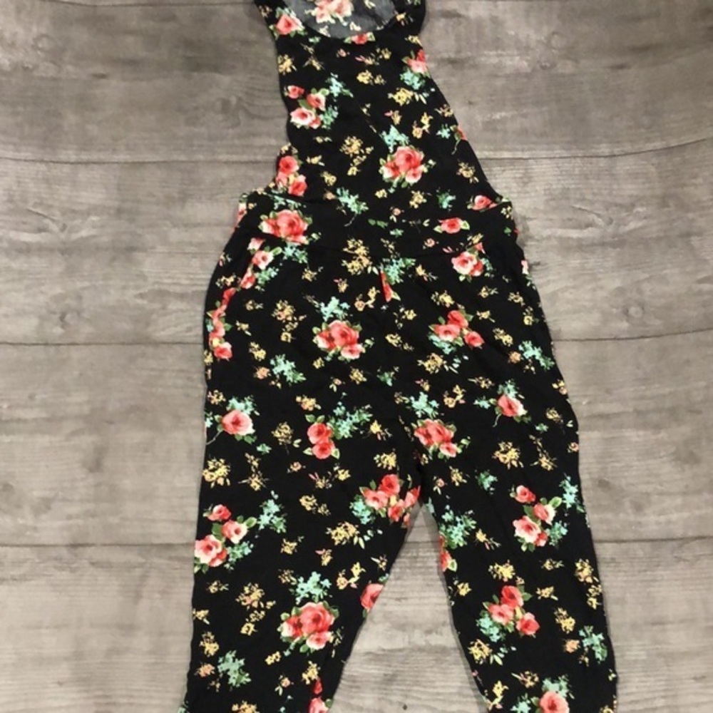 Full tilt girls floral sleeveless jumpsuit - Picture 3 of 5